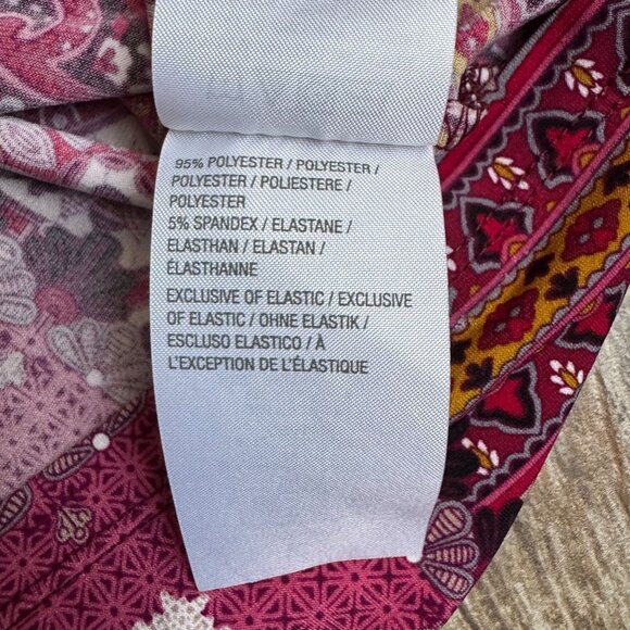 Susan Graver Womens‎ Tunic Top Plus 2X Liquid Knit Stretchy Blouse Boho Paisley - Picture 3 of 7